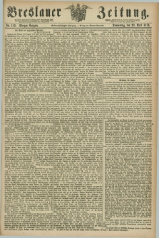 Breslauer Zeitung. Jg.57, Nr. 183 (20 April 1876) - Morgen-Ausgabe + dod.