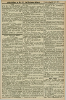 Breslauer Zeitung. Jg.57, Beilage zu Nr. 199 der Breslauer Zeitung (29 April 1876)