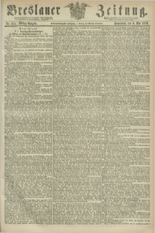 Breslauer Zeitung. Jg.57, Nr. 212 (6 Mai 1876) - Mittag-Ausgabe