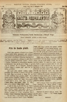 Gazeta Podhalańska. 1919, nr 44