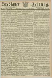 Breslauer Zeitung. Jg.57, Nr. 273 (15 Juni 1876) - Morgen-Ausgabe + dod.