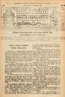 Gazeta Podhalańska. 1919, nr 49