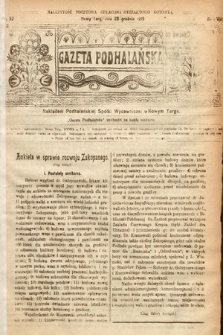 Gazeta Podhalańska. 1919, nr 52