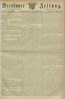 Breslauer Zeitung. Jg.57, Nr. 390 (22 August 1876) - Mittag-Ausgabe
