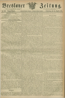 Breslauer Zeitung. Jg.57, Nr. 393 (24 August 1876) - Morgen-Ausgabe + dod.