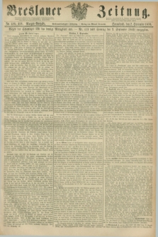 Breslauer Zeitung. Jg.57, Nr. 409/410 (2 September 1876) - Morgen-Ausgabe + dod.