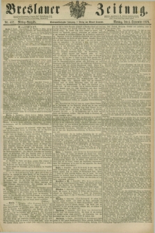Breslauer Zeitung. Jg.57, Nr. 412 (4 September 1876) - Mittag-Ausgabe