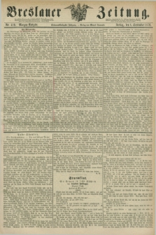 Breslauer Zeitung. Jg.57, Nr. 419 (8 September 1876) - Morgen-Ausgabe + dod.