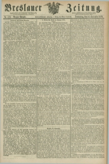 Breslauer Zeitung. Jg.57, Nr. 429 (14 September 1876) - Morgen-Ausgabe + dod.