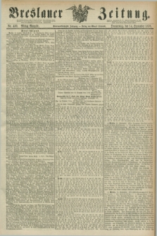 Breslauer Zeitung. Jg.57, Nr. 430 (14 September 1876) - Mittag-Ausgabe