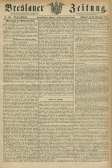 Breslauer Zeitung. Jg.57, Nr. 439 (20 September 1876) - Morgen-Ausgabe + dod.