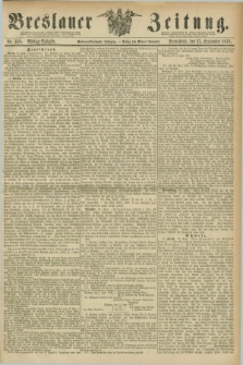 Breslauer Zeitung. Jg.57, Nr. 446 (23 September 1876) - Mittag-Ausgabe