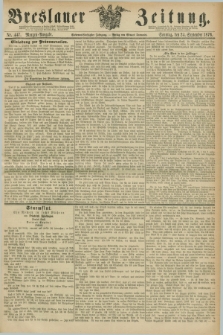 Breslauer Zeitung. Jg.57, Nr. 447 (24 September 1876) - Morgen-Ausgabe + dod.