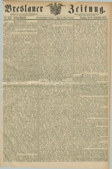Breslauer Zeitung. Jg.57, Nr. 450 (26 September 1876) - Mittag-Ausgabe