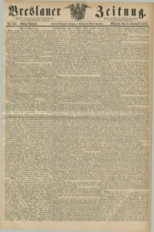 Breslauer Zeitung. Jg.57, Nr. 452 (27 September 1876) - Mittag-Ausgabe