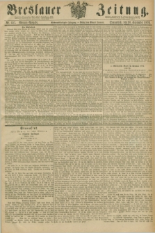 Breslauer Zeitung. Jg.57, Nr. 457 (30 September 1876) - Morgen-Ausgabe + dod.