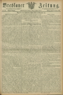 Breslauer Zeitung. Jg.57, Nr. 491 (20 October 1876) - Morgen-Ausgabe + dod.