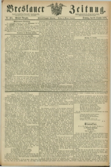 Breslauer Zeitung. Jg.57, Nr. 495 (22 October 1876) - Morgen-Ausgabe + dod.