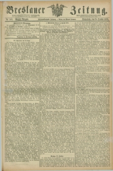 Breslauer Zeitung. Jg.57, Nr. 505 (28 October 1876) - Morgen-Ausgabe + dod.