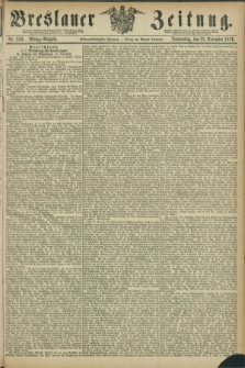Breslauer Zeitung. Jg.57, Nr. 550 (23 November 1876) - Mittag-Ausgabe