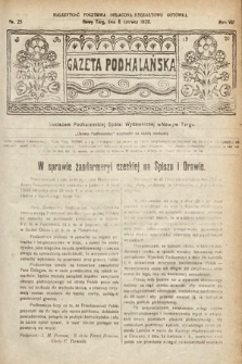 Gazeta Podhalańska. 1920, nr 23