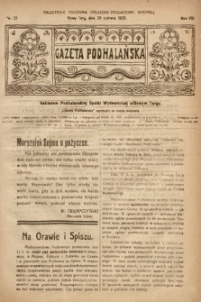 Gazeta Podhalańska. 1920, nr 25