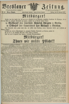 Breslauer Zeitung. Jg.58, Nr. 90 (23 Februar 1877) - Morgen-Ausgabe + dod.