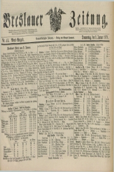 Breslauer Zeitung. Jg.59, Nr. 4 A (3 Januar 1878) - Abend-Ausgabe