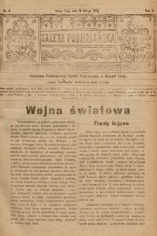Gazeta Podhalańska. 1917, nr 8