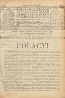 Gazeta Podhalańska. 1916, nr 20
