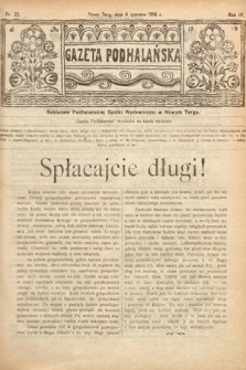 Gazeta Podhalańska. 1916, nr 23