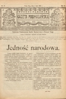 Gazeta Podhalańska. 1916, nr 27