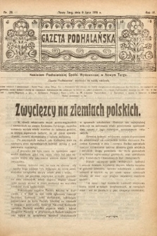 Gazeta Podhalańska. 1916, nr 28