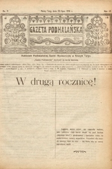 Gazeta Podhalańska. 1916, nr 31
