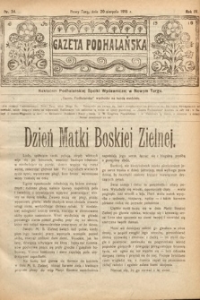 Gazeta Podhalańska. 1916, nr 34