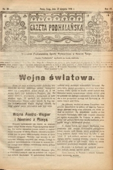 Gazeta Podhalańska. 1916, nr 35