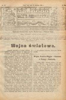 Gazeta Podhalańska. 1916, nr 37