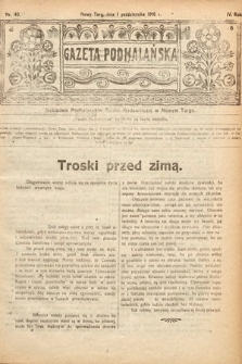 Gazeta Podhalańska. 1916, nr 40