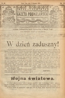 Gazeta Podhalańska. 1916, nr 45