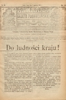 Gazeta Podhalańska. 1916, nr 49