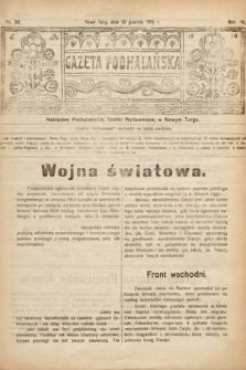 Gazeta Podhalańska. 1916, nr 50