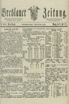 Breslauer Zeitung. Jg.59, Nr. 336 A (22 Juli 1878) - Abend-Ausgabe