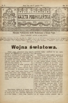 Gazeta Podhalańska. 1916, nr 51
