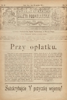 Gazeta Podhalańska. 1916, nr 52