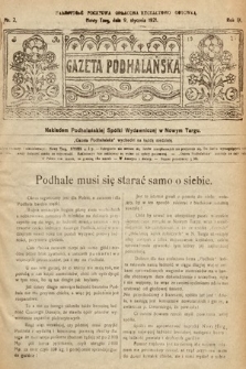 Gazeta Podhalańska. 1921, nr 2