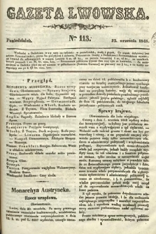 Gazeta Lwowska. 1848, nr 113