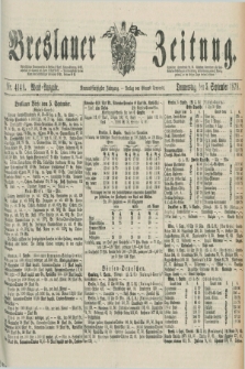 Breslauer Zeitung. Jg.59, Nr. 414 A (5 September 1878) - Abend-Ausgabe