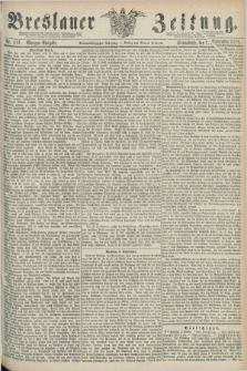 Breslauer Zeitung. Jg.59, Nr. 417 (7 September 1878) - Morgen-Ausgabe + dod.