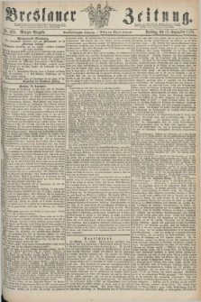 Breslauer Zeitung. Jg.59, Nr. 433 (17 September 1878) - Morgen-Ausgabe + dod.