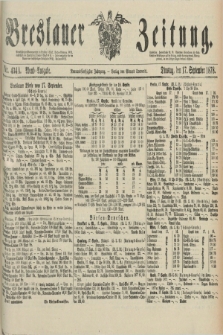 Breslauer Zeitung. Jg.59, Nr. 434 A (17 September 1878) - Abend-Ausgabe